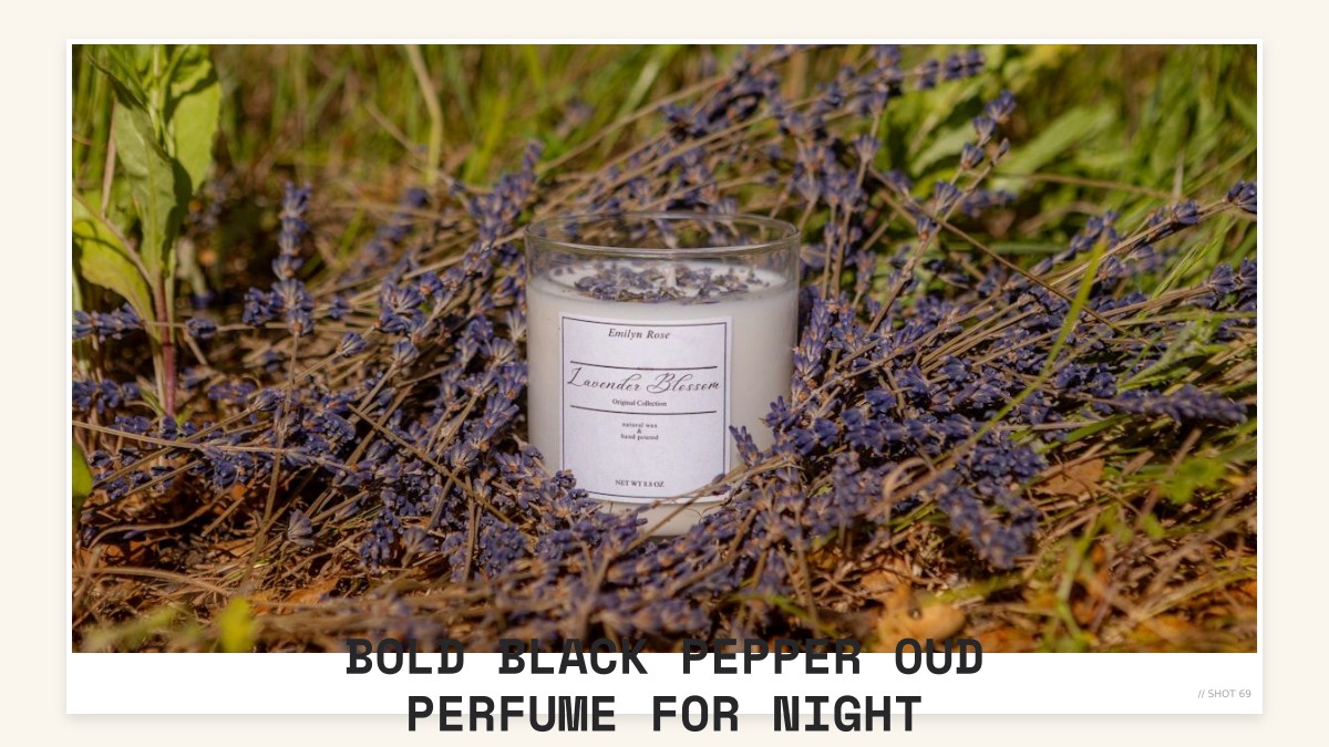 bold black pepper oud perfume for night