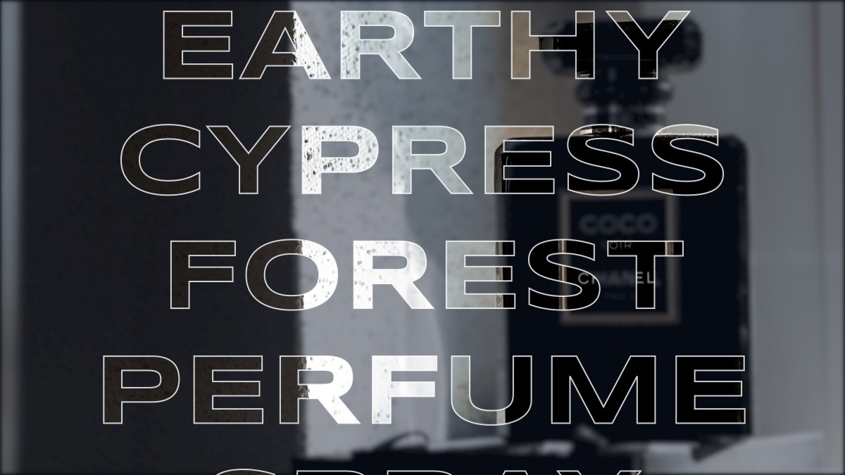 earthy cypress forest perfume spray