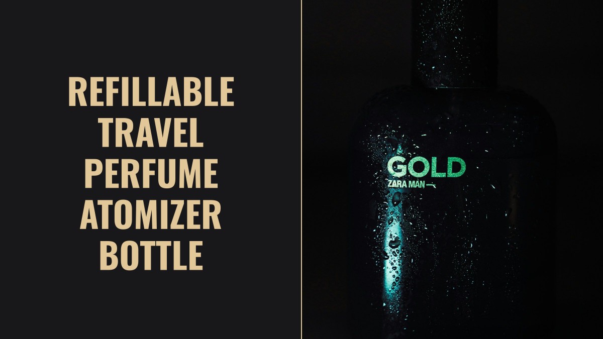 refillable travel perfume atomizer bottle