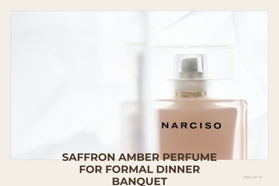 saffron amber perfume for formal dinner banquet