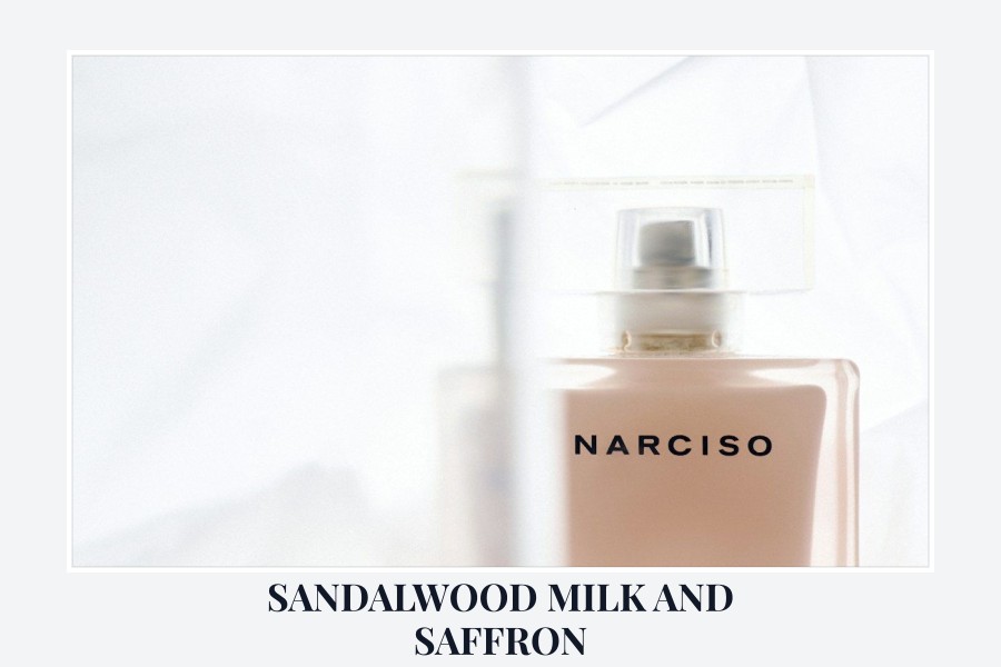 sandalwood milk and saffron