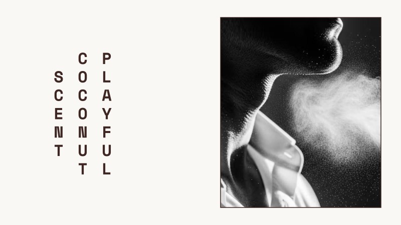 playful coconut scent
